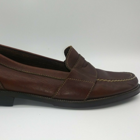 Florsheim Imperial Brown Leather Penny Loafers Slip On Dress Shoes Mens 10.5 D main image 4